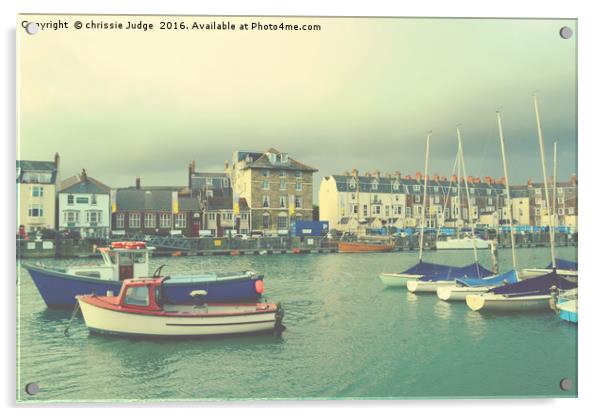 weymouth  fishing boats  uk  Acrylic by Heaven's Gift xxx68