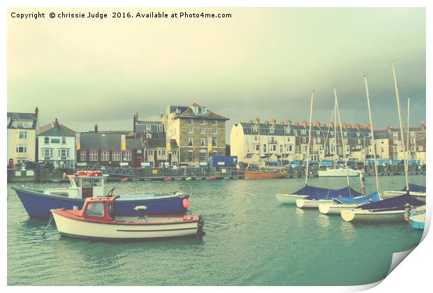 weymouth  fishing boats  uk  Print by Heaven's Gift xxx68