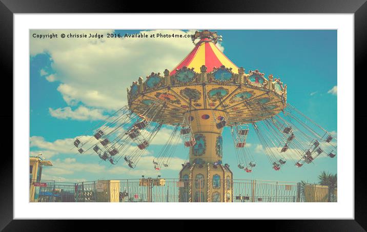 bournemouth fun fair ride  Framed Mounted Print by Heaven's Gift xxx68