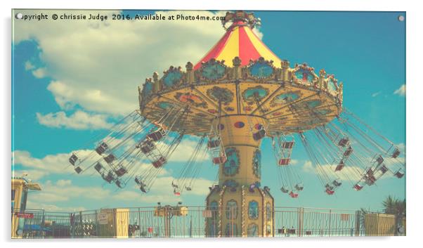 bournemouth fun fair ride  Acrylic by Heaven's Gift xxx68