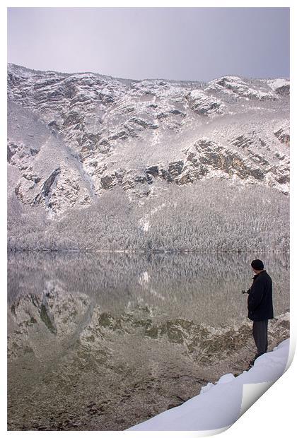 Lake Bohinj, Triglav National Park, Slovenia Print by Ian Middleton