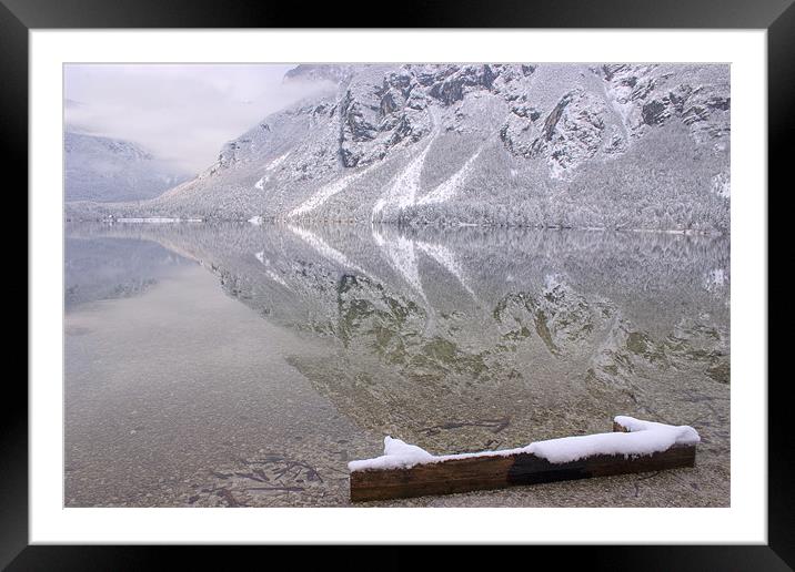 Lake Bohinj, Triglav National Park, Slovenia Framed Mounted Print by Ian Middleton