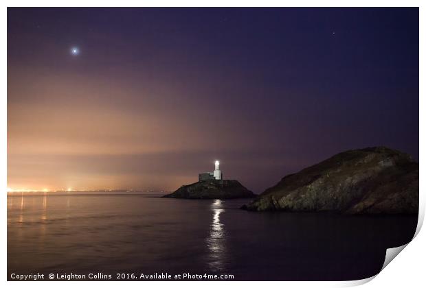 Mumbles by starlight Print by Leighton Collins