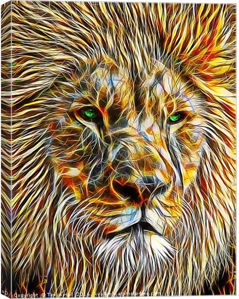 The Majestic Lion Canvas Print by Tanya Hall