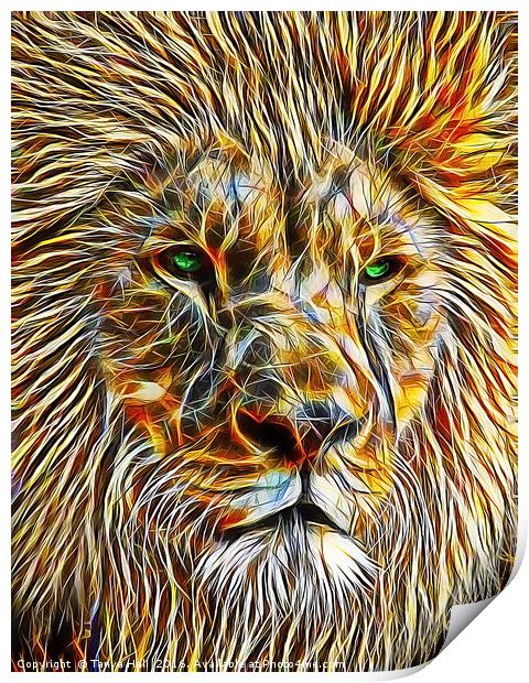 The Majestic Lion Print by Tanya Hall