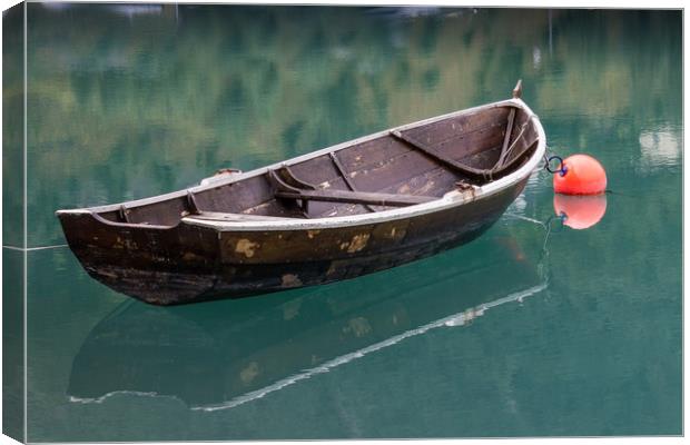 Lonely boat Canvas Print by Mick Sadler ARPS