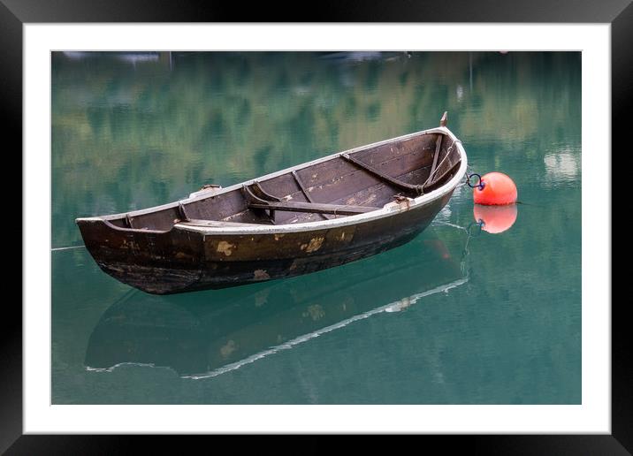 Lonely boat Framed Mounted Print by Mick Sadler ARPS