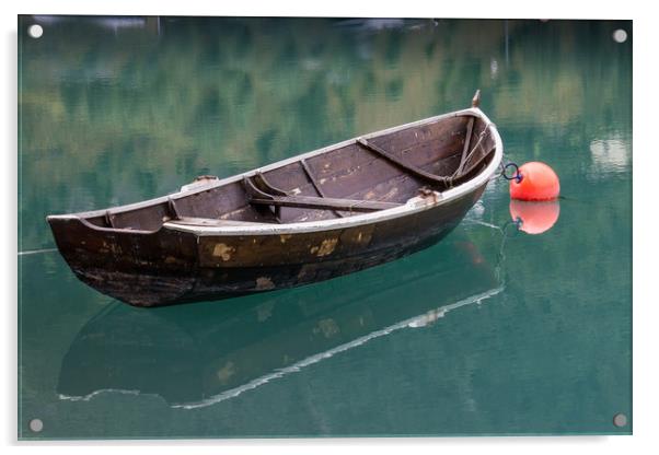Lonely boat Acrylic by Mick Sadler ARPS