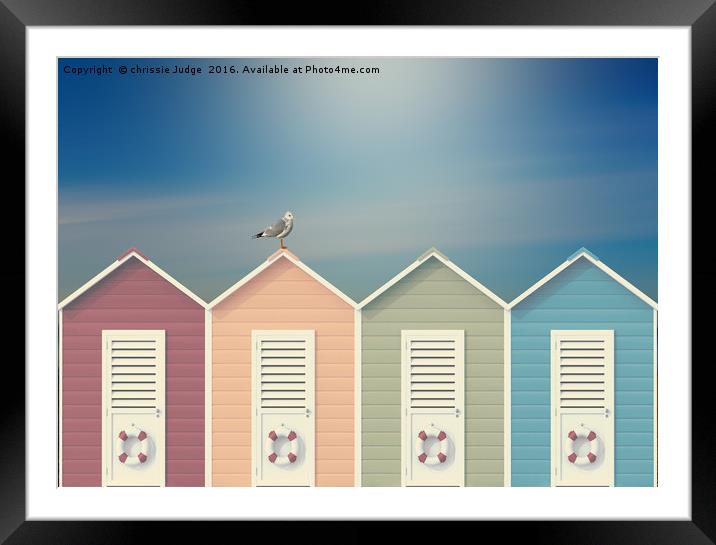 beach huts  Framed Mounted Print by Heaven's Gift xxx68