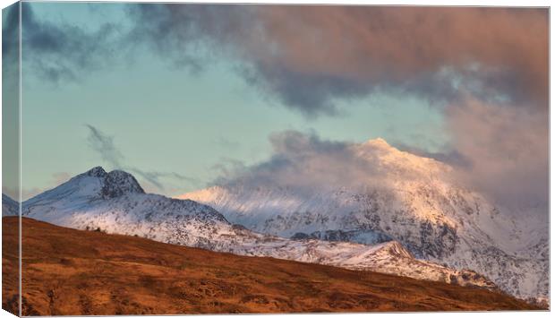 Snowdon - A break in the clouds Canvas Print by Rory Trappe