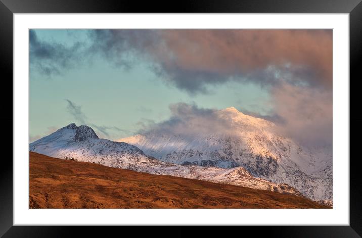 Snowdon - A break in the clouds Framed Mounted Print by Rory Trappe
