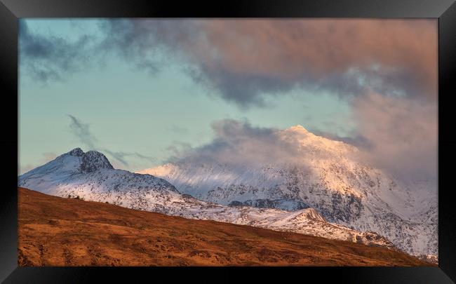 Snowdon - A break in the clouds Framed Print by Rory Trappe