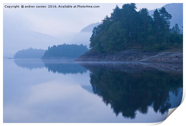 MISTY REFLECTION Print by andrew saxton