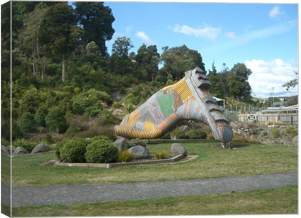 The Grand Gumboot of Taihape Canvas Print by Craig Law
