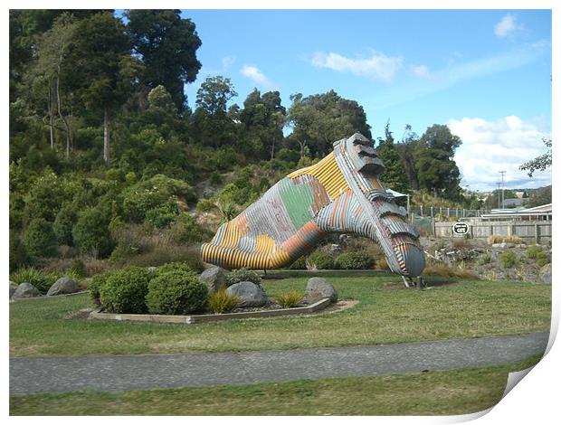 The Grand Gumboot of Taihape Print by Craig Law