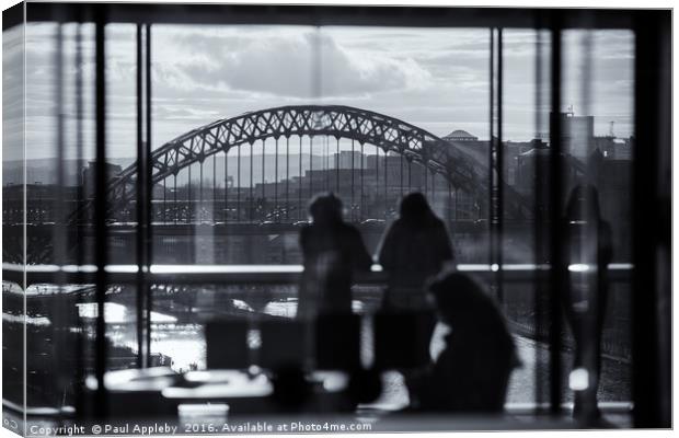 View to the Tyne Bridge Canvas Print by Paul Appleby