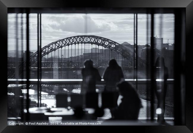 View to the Tyne Bridge Framed Print by Paul Appleby