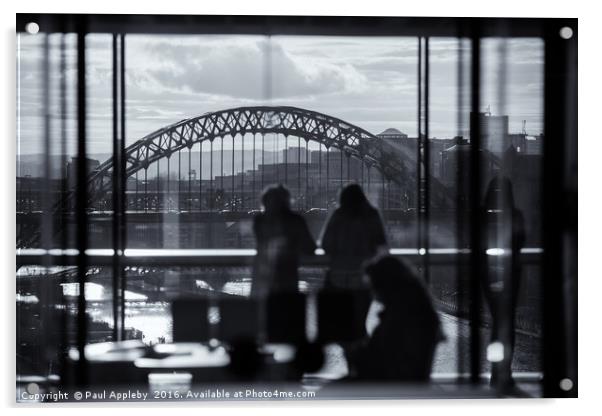 View to the Tyne Bridge Acrylic by Paul Appleby