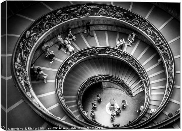 Vatican Spiral Canvas Print by Richard Whitley