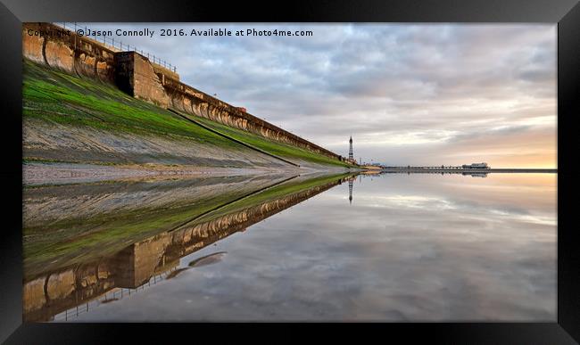 Blackpool Reflections Framed Print by Jason Connolly
