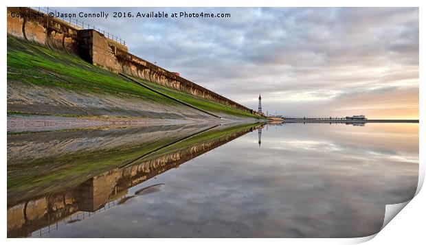 Blackpool Reflections Print by Jason Connolly