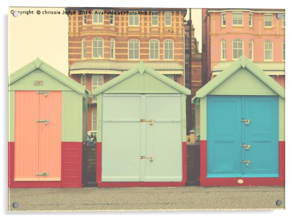 Brighton Beach huts  Acrylic by Heaven's Gift xxx68