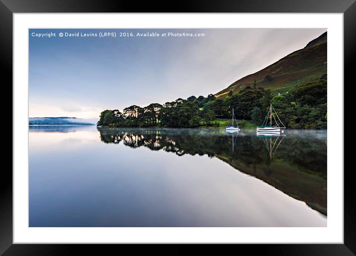 Ullswater Pre-Sunrise Framed Mounted Print by David Lewins (LRPS)