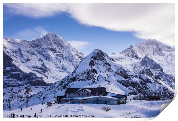 The Top of Europe Print by Steve Hughes