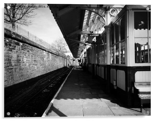 Old train station Acrylic by Derrick Fox Lomax