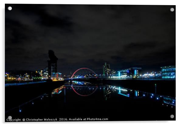 Glasgow's Reflection Acrylic by Christopher Woloszyk