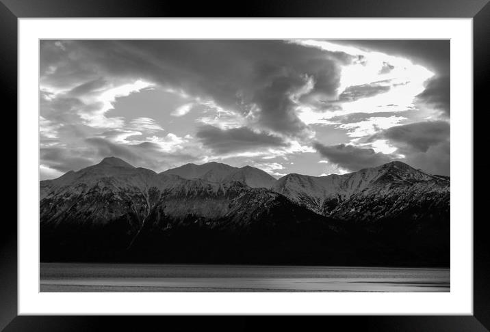 Dark Waters, Alaska Framed Mounted Print by Erin Hayes