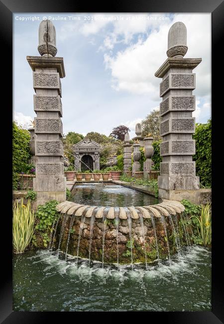 Arundel Castle water feature Framed Print by Pauline Tims