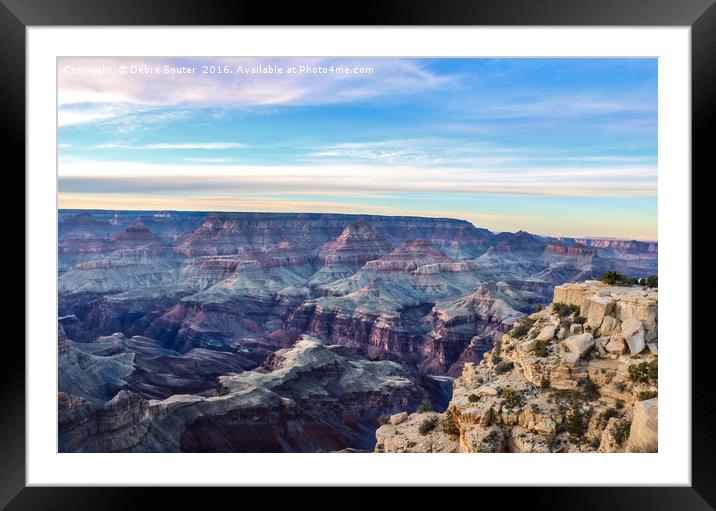 Painted Canyon Framed Mounted Print by Debra Farrey