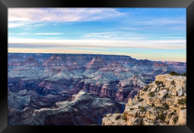 Painted Canyon Framed Print by Debra Farrey