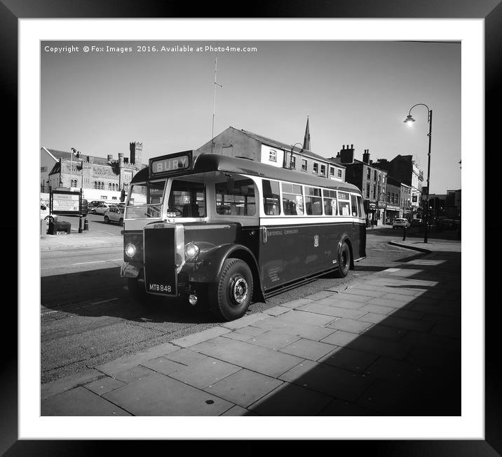 Leyland old bus Framed Mounted Print by Derrick Fox Lomax