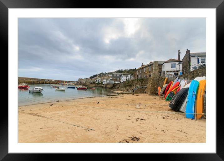 Mousehole cornwall Framed Mounted Print by chris smith