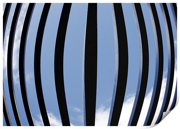 Barred Sky Print by Mike Gorton