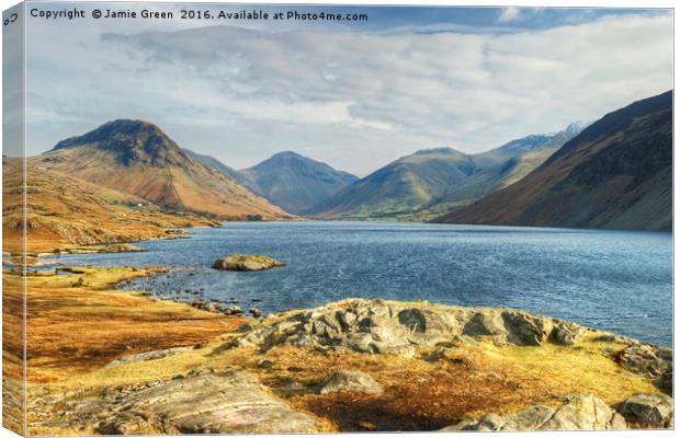 Wastwater, Lake District Canvas Print by Jamie Green