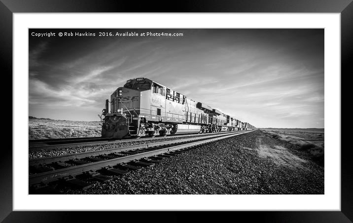 Eastbound in Arizona  Framed Mounted Print by Rob Hawkins