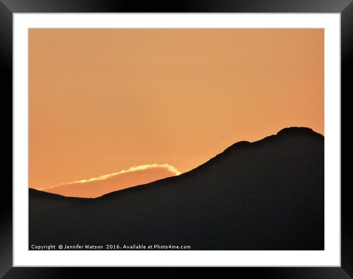 Bennachie Sunset 7 Framed Mounted Print by Jennifer Henderson