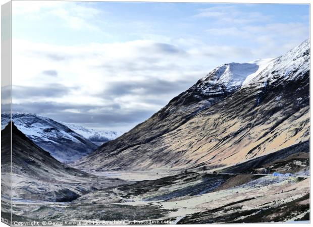 Glencoe HDR  , the Highlands , Scotland Canvas Print by Photogold Prints