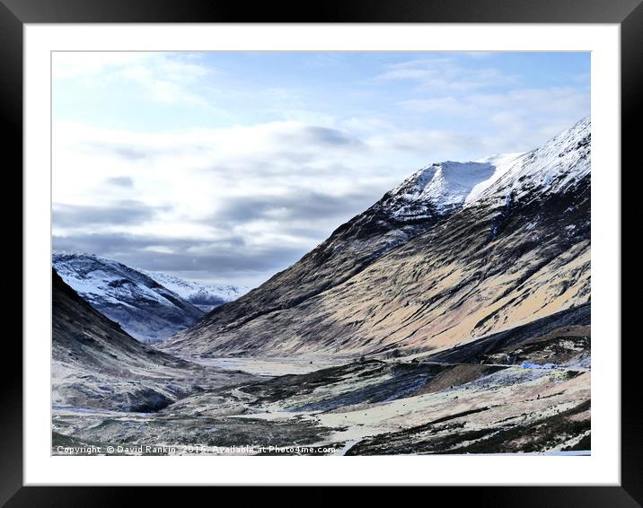Glencoe HDR  , the Highlands , Scotland Framed Mounted Print by Photogold Prints