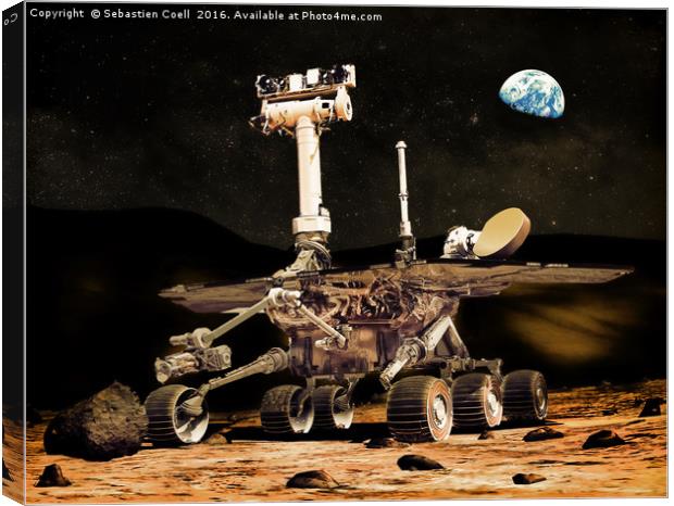 The Mars Rover Canvas Print by Sebastien Coell