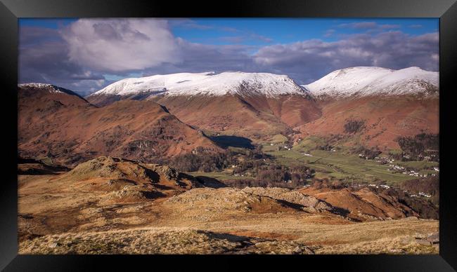 Fairfield, Helm Crag, from Silver How Framed Print by Peter Stuart