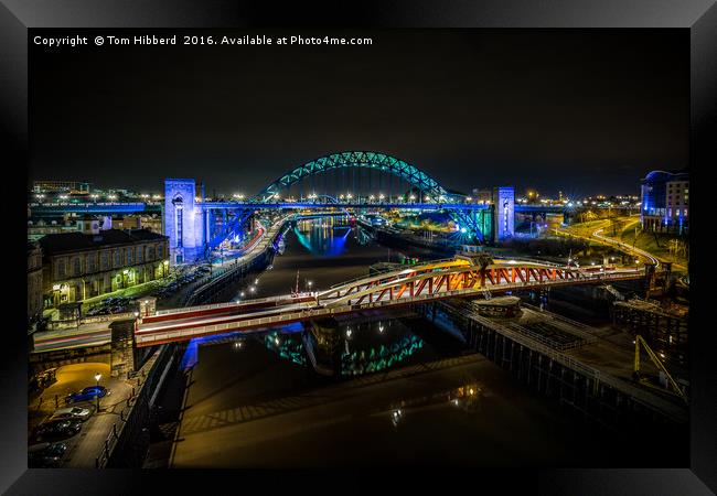 Night Lights Framed Print by Tom Hibberd