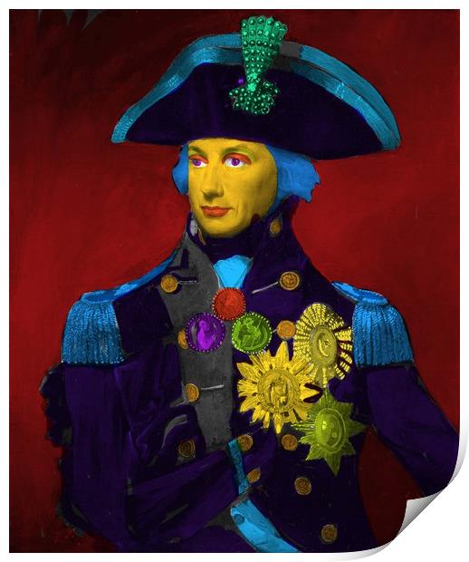 Horatio Nelson Pop Art Print by Matthew Lacey