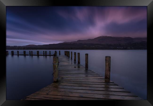 Brantwood Jetty Coniston Framed Print by Paul Andrews