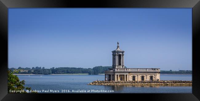 Normanton Church, Rutland Water, Framed Print by Andrew Paul Myers