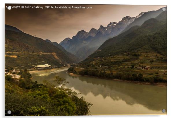  First Bend of the Yangtze River Acrylic by colin chalkley