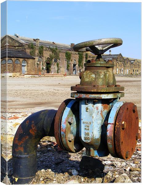 The Old Railway Works Canvas Print by val butcher